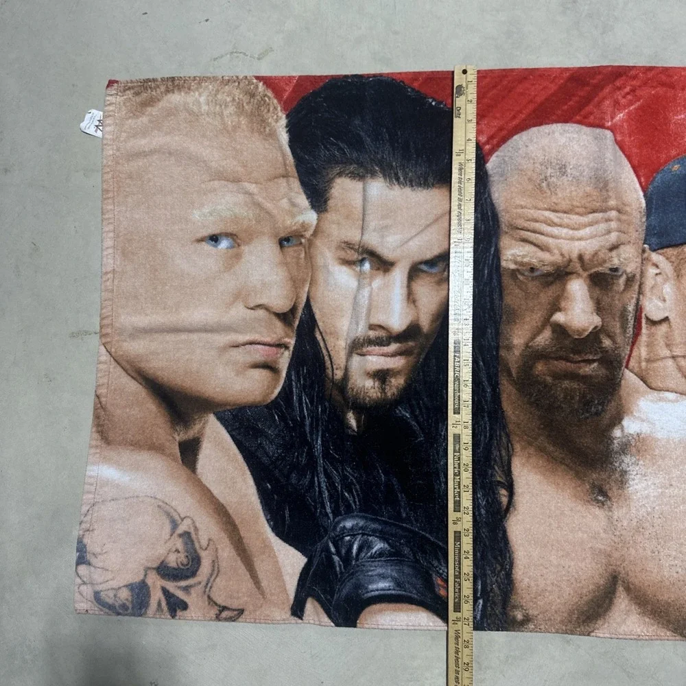 2016 Official Licensed WWE Beach Bath Towel Shield AJ Styles Dean Ambrose